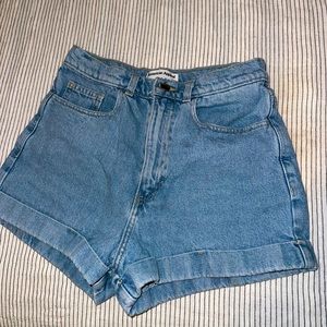 American Apparel Jean Shorts